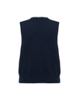 EP YAYING V-Neck Embroidered Cashmere Knit Vest