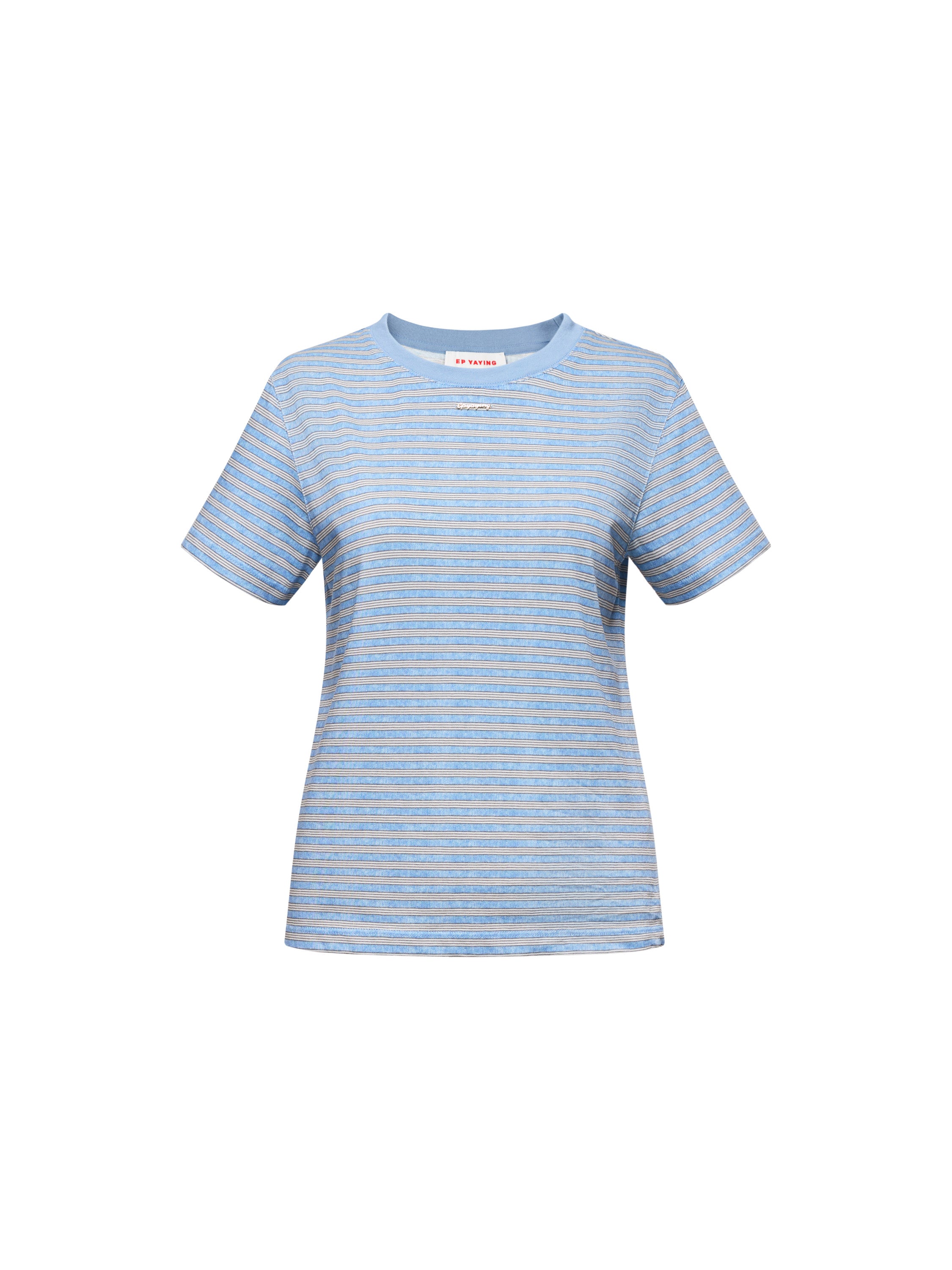 EP YAYING Blue Stripe Essential Tee