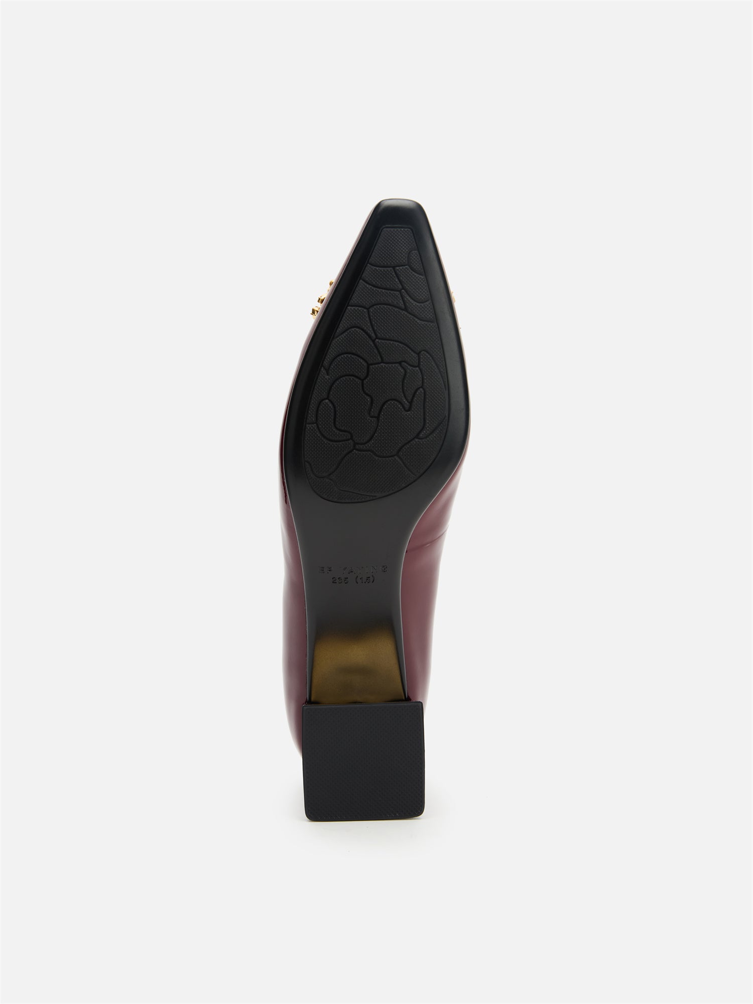 EP YAYING Decorative Buckle Chunky Heel Commuter Flats