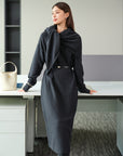EP YAYING Wool Cashmere Knit Skirt