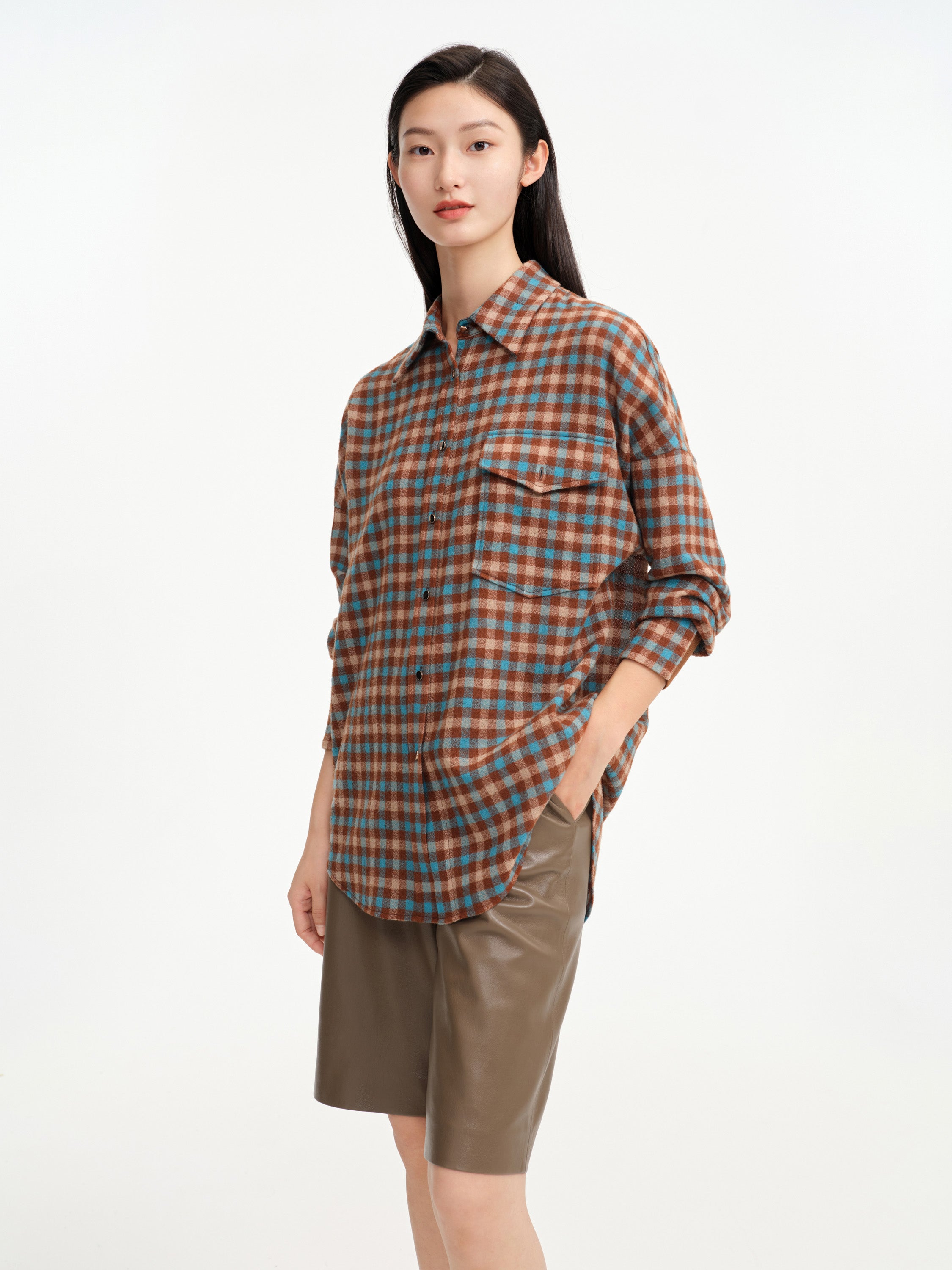 EP YAYING CHECKED SHIRT