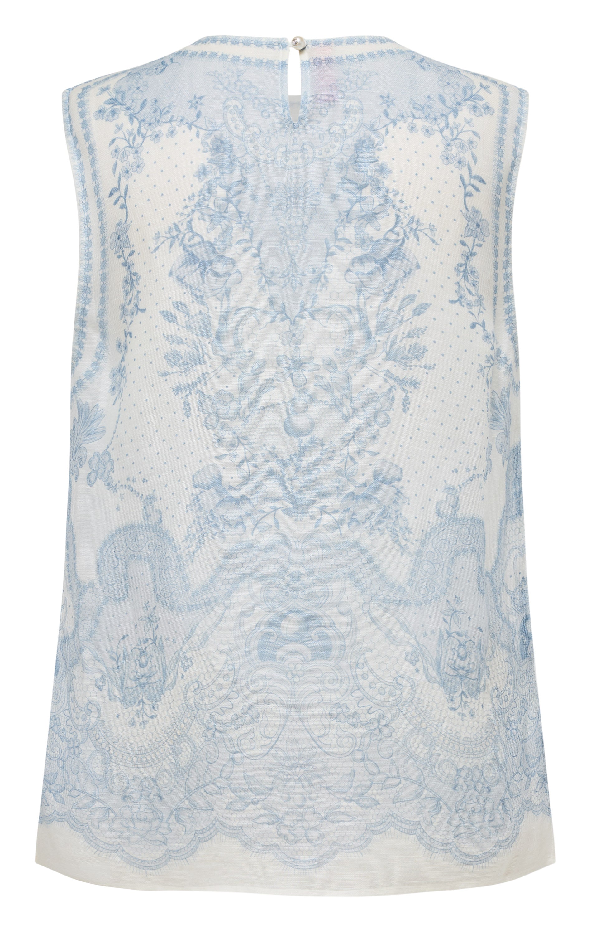 YAYING Silk Linen Crew-Neck Vest Top