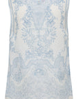 YAYING Silk Linen Crew-Neck Vest Top
