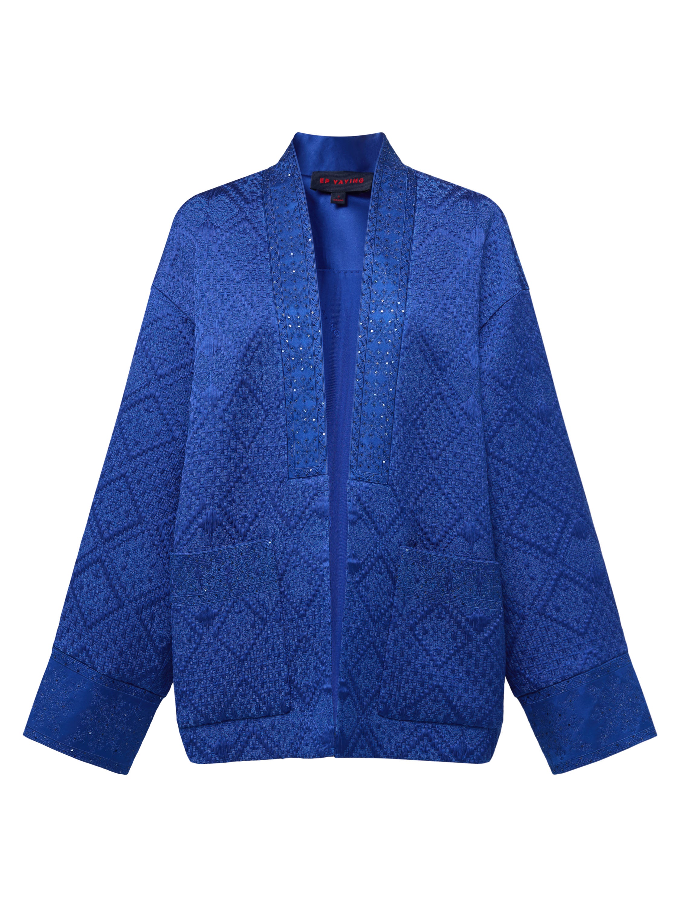 EP YAYING Blue Label Embroidered Oversized Jacket EGLAT1243A