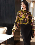 YAYING Silk Floral Shirt