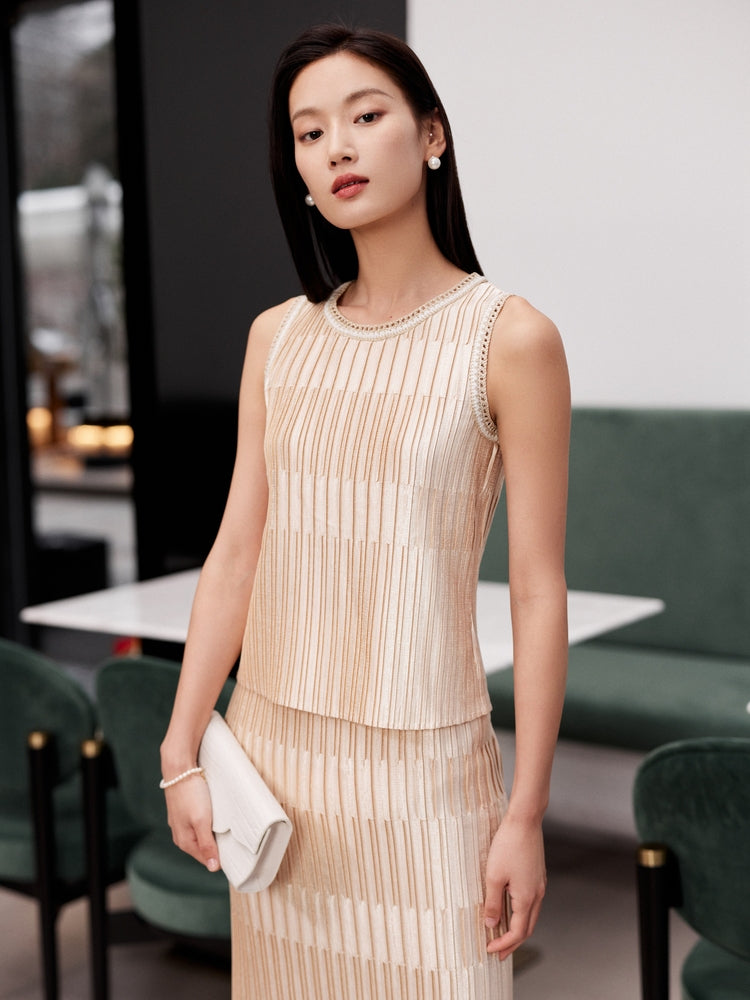 YAYING textured vest