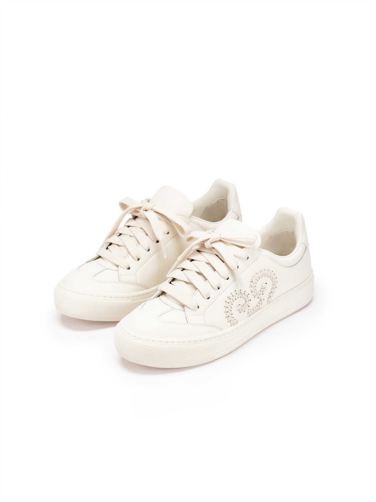 YAYING Woven Lucky White Shoes