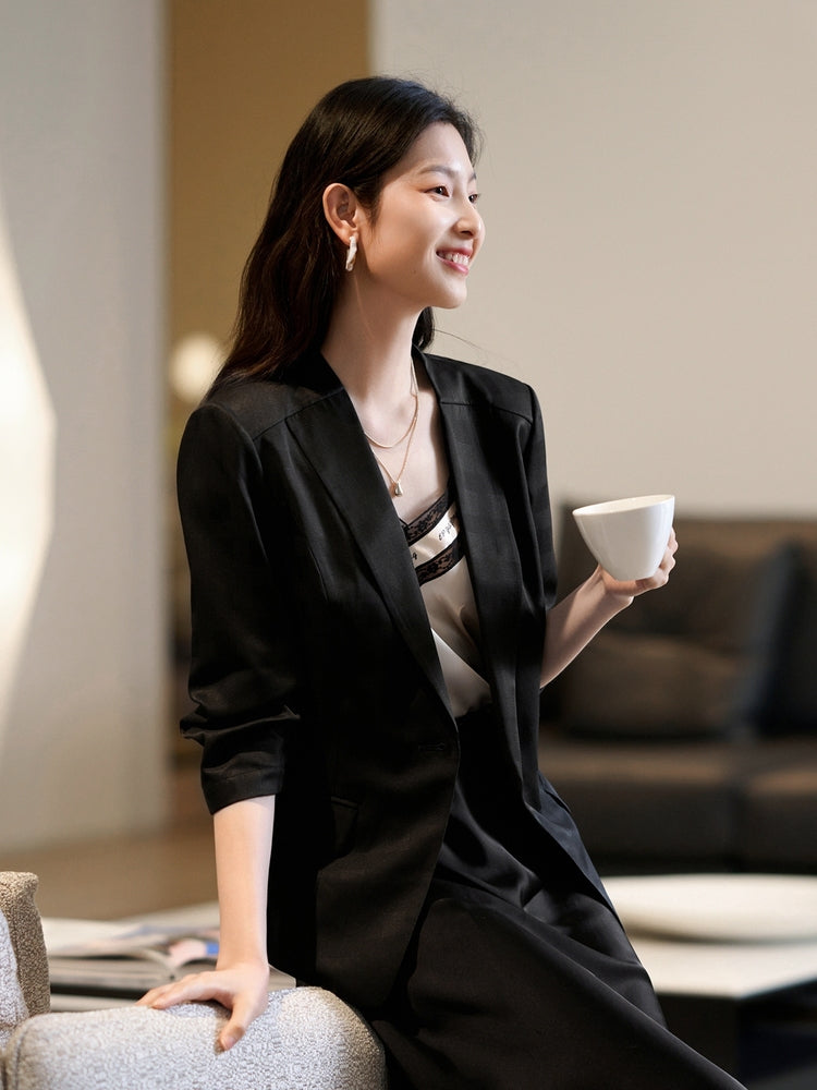 EP YAYING silk blazer