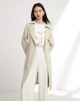 YAYING Mulberry Long Trench Coat EGJPS7302AG