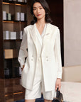 YAYING silk Vest Blazer