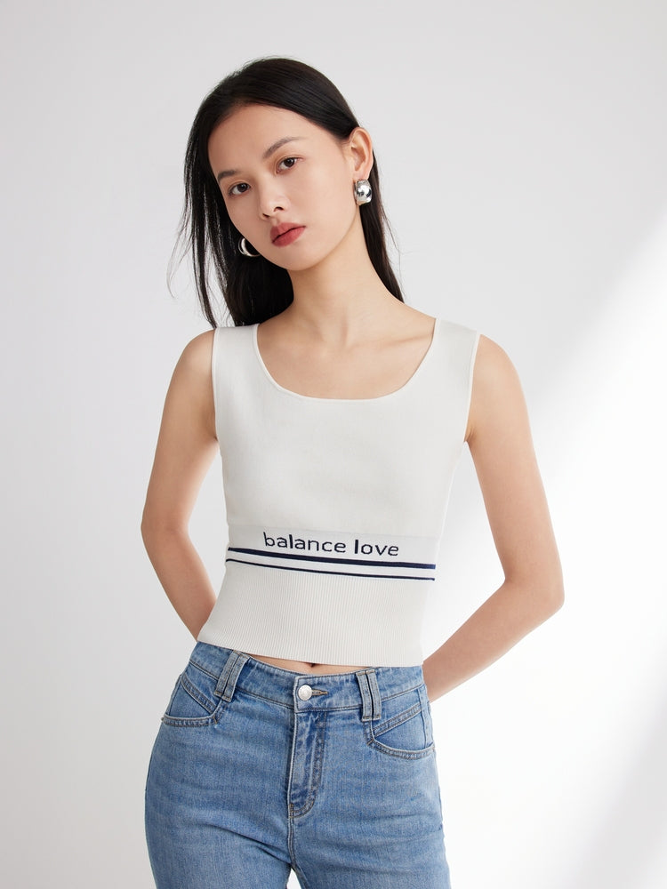 EP YAYING Sporty Knit Vest