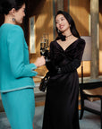 YAYING Triacetate Black Dress