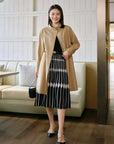 YAYING Silk Wool Trench Coat EPJPW7304AE