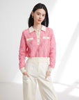 EP YAYING Two-tone Jacquard Knitwear