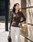 EP YAYING 100% Pure Wool Sweater