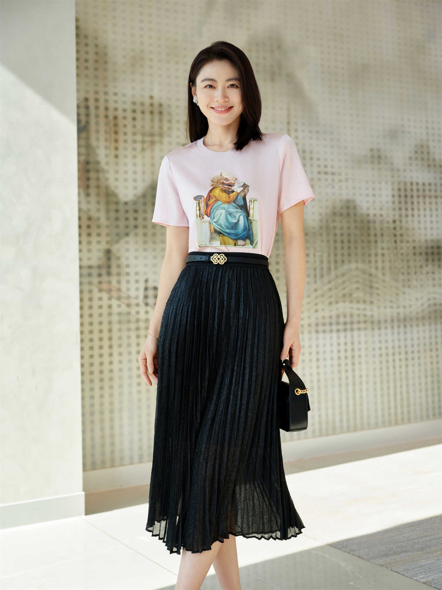 YAYING Silk Floral T-shirt