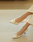 YAYING Chinese-Style Decorative Buckle High Heels