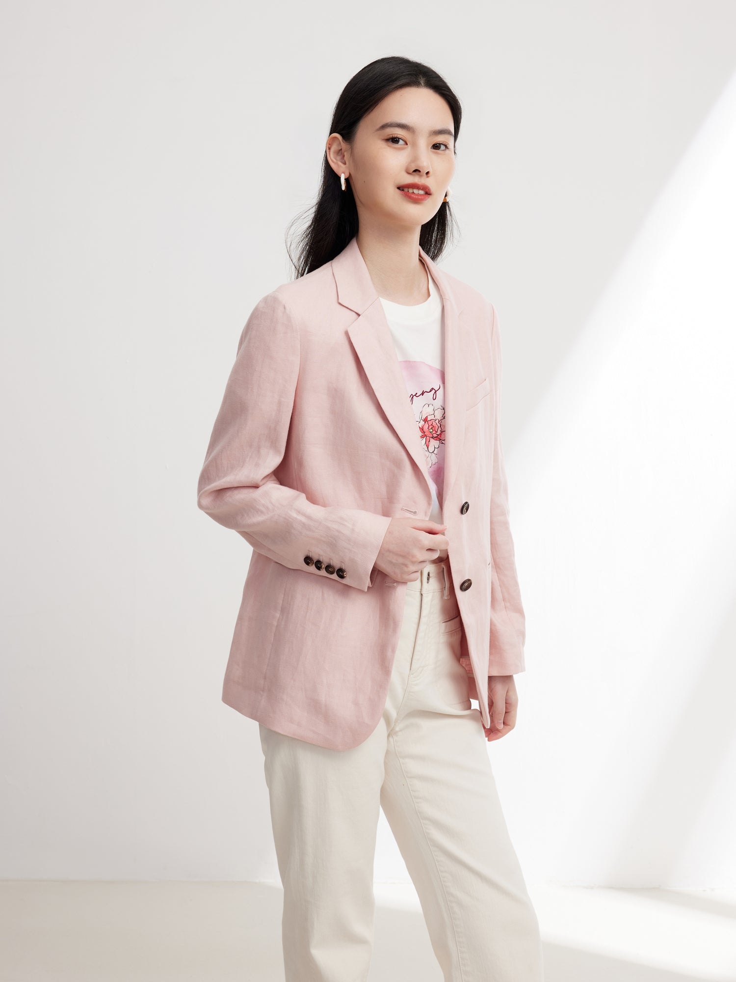 EP YAYING Linen Blazer