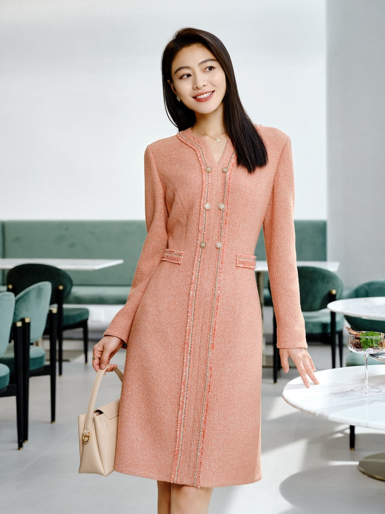YAYING tweed dress EPIIS4637AO