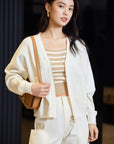 EP YAYING Wool Knit Cardigan