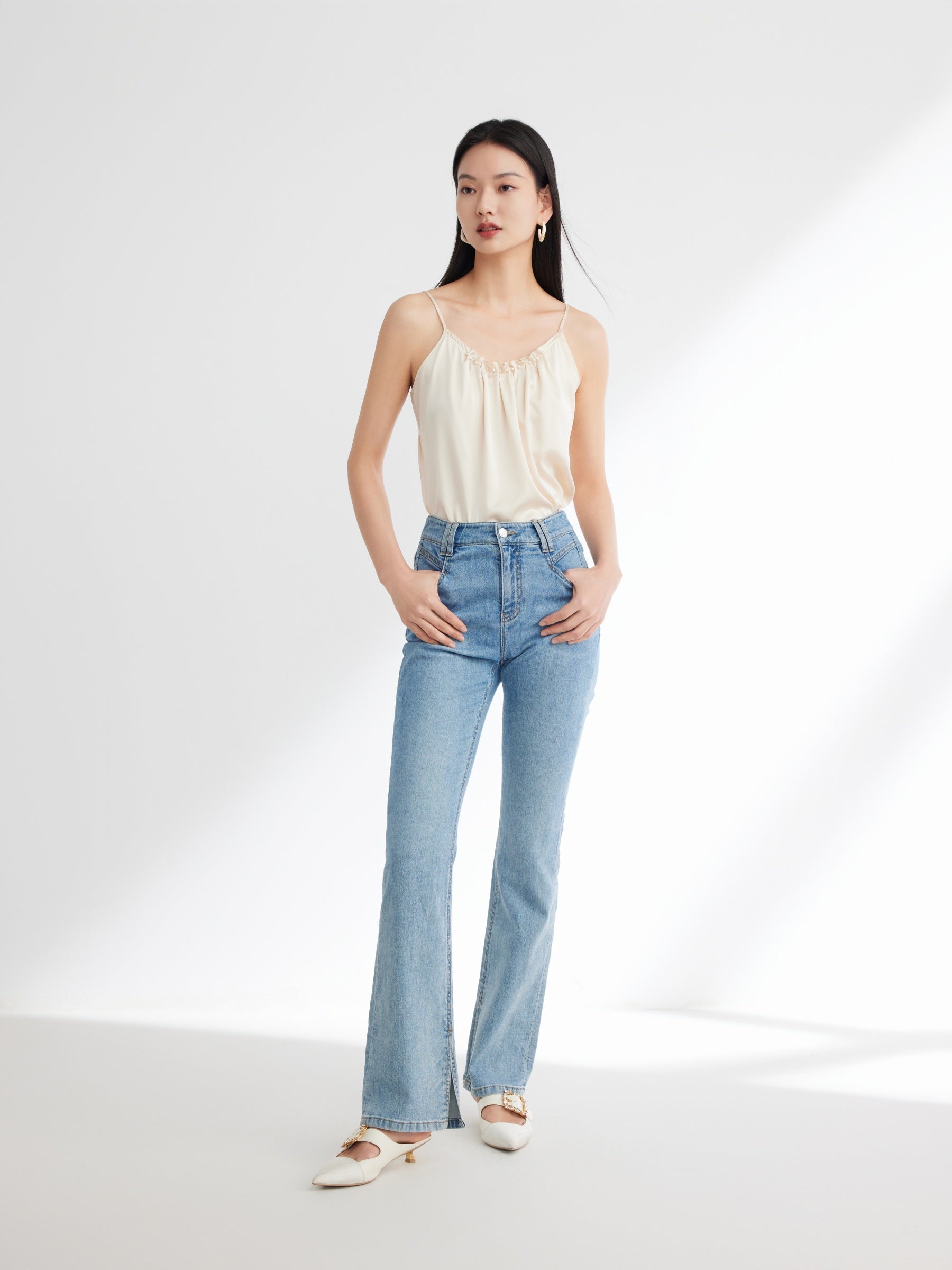 EP YAYING Elegant Mulberry Silk Cami