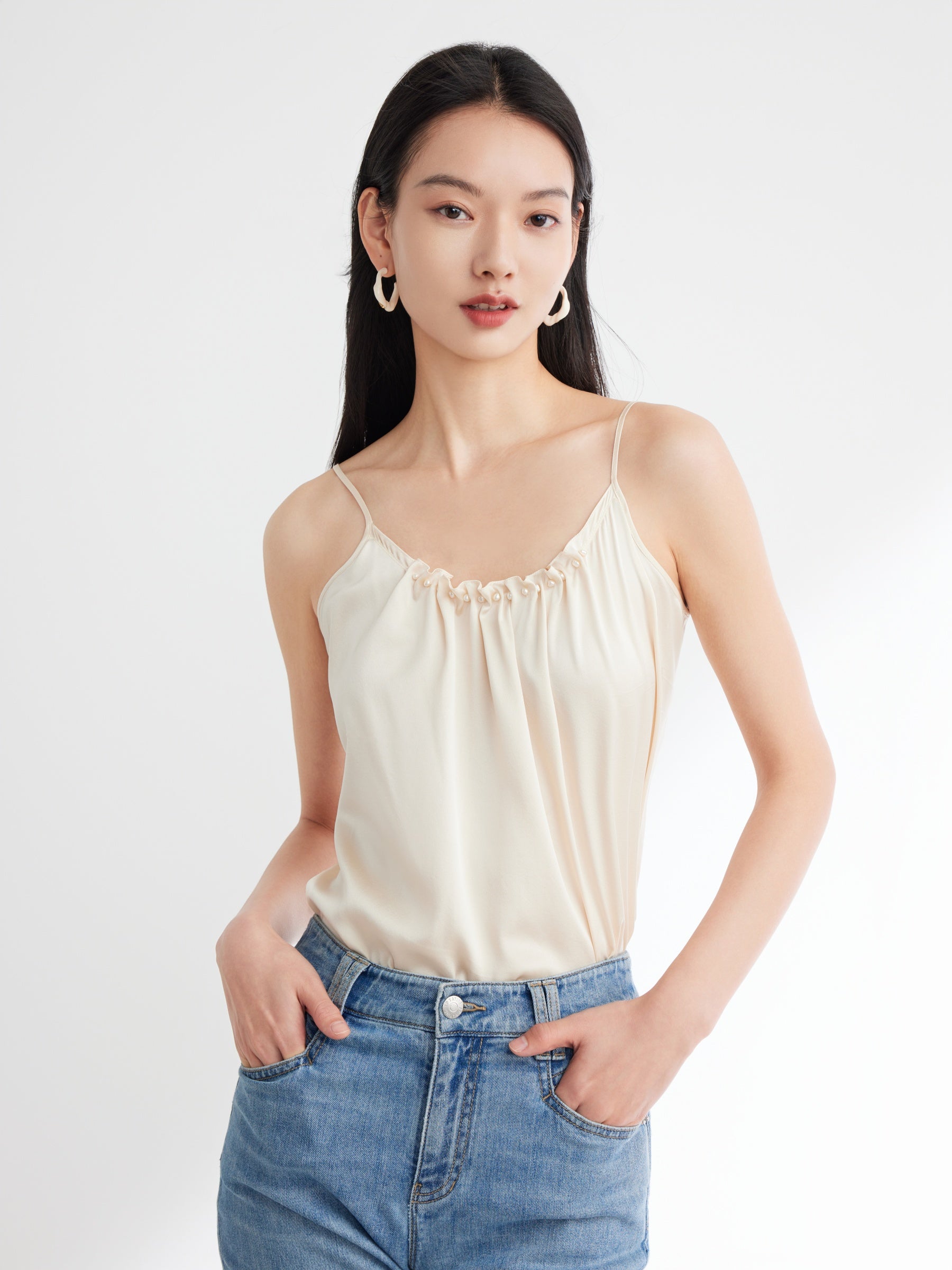 EP YAYING Elegant Mulberry Silk Cami