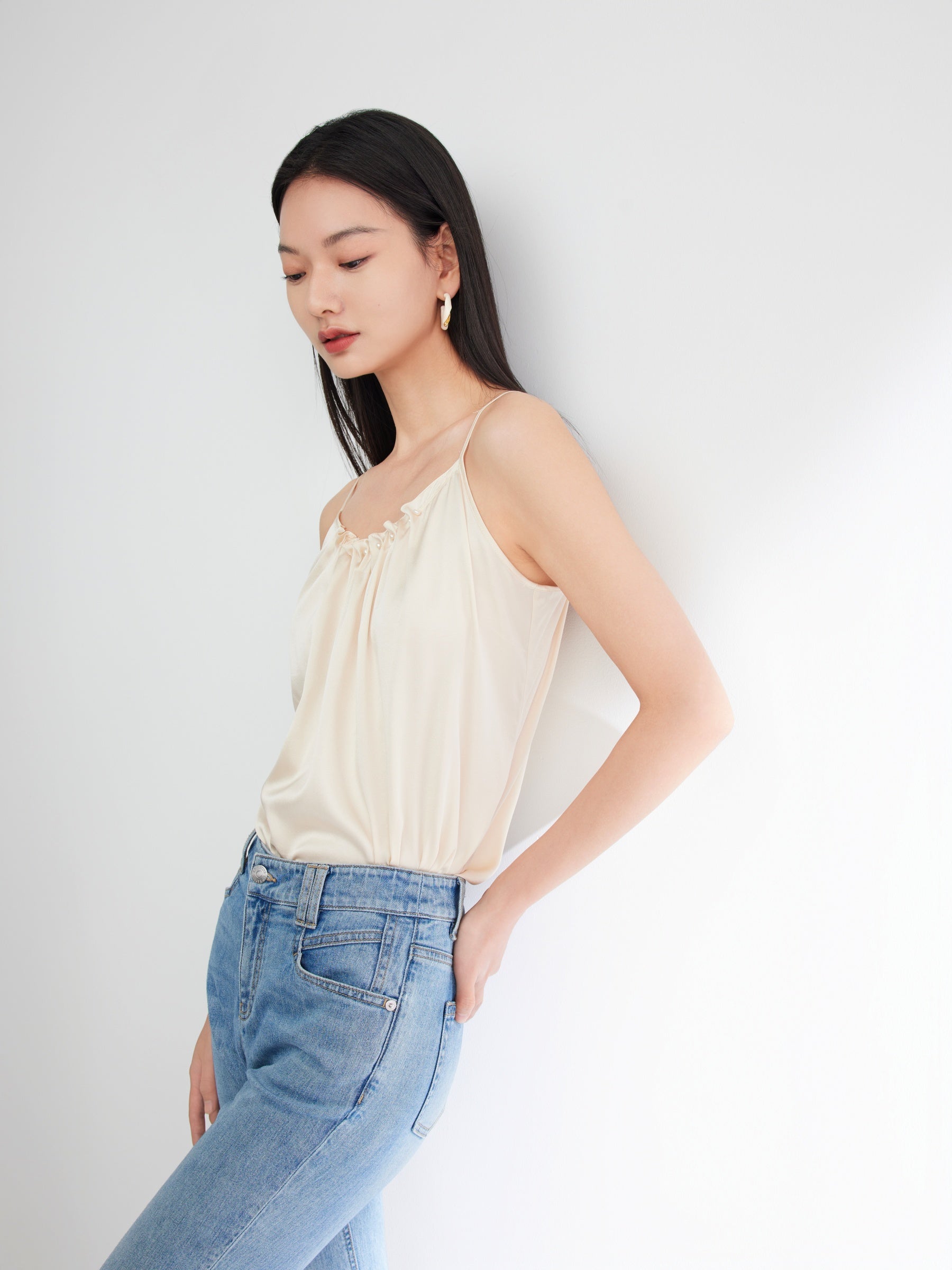 EP YAYING Elegant Mulberry Silk Cami