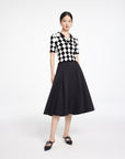 EP YAYING Rhombic Pattern Knit Sweater