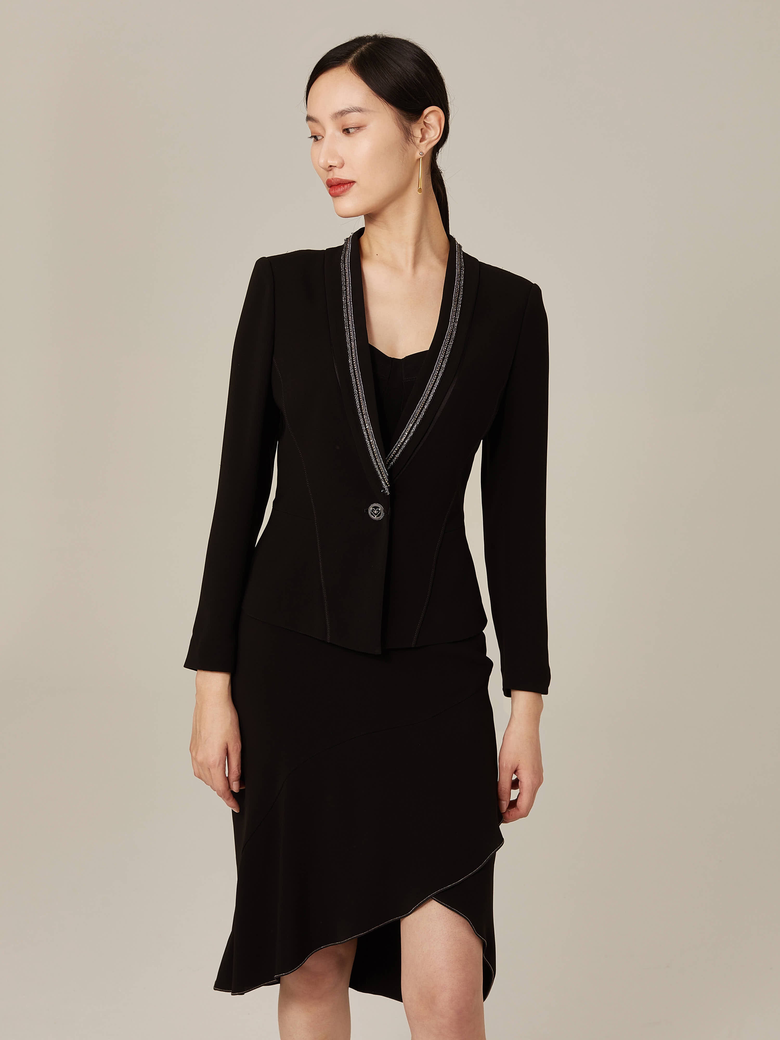 EP YAYING Black Blazer