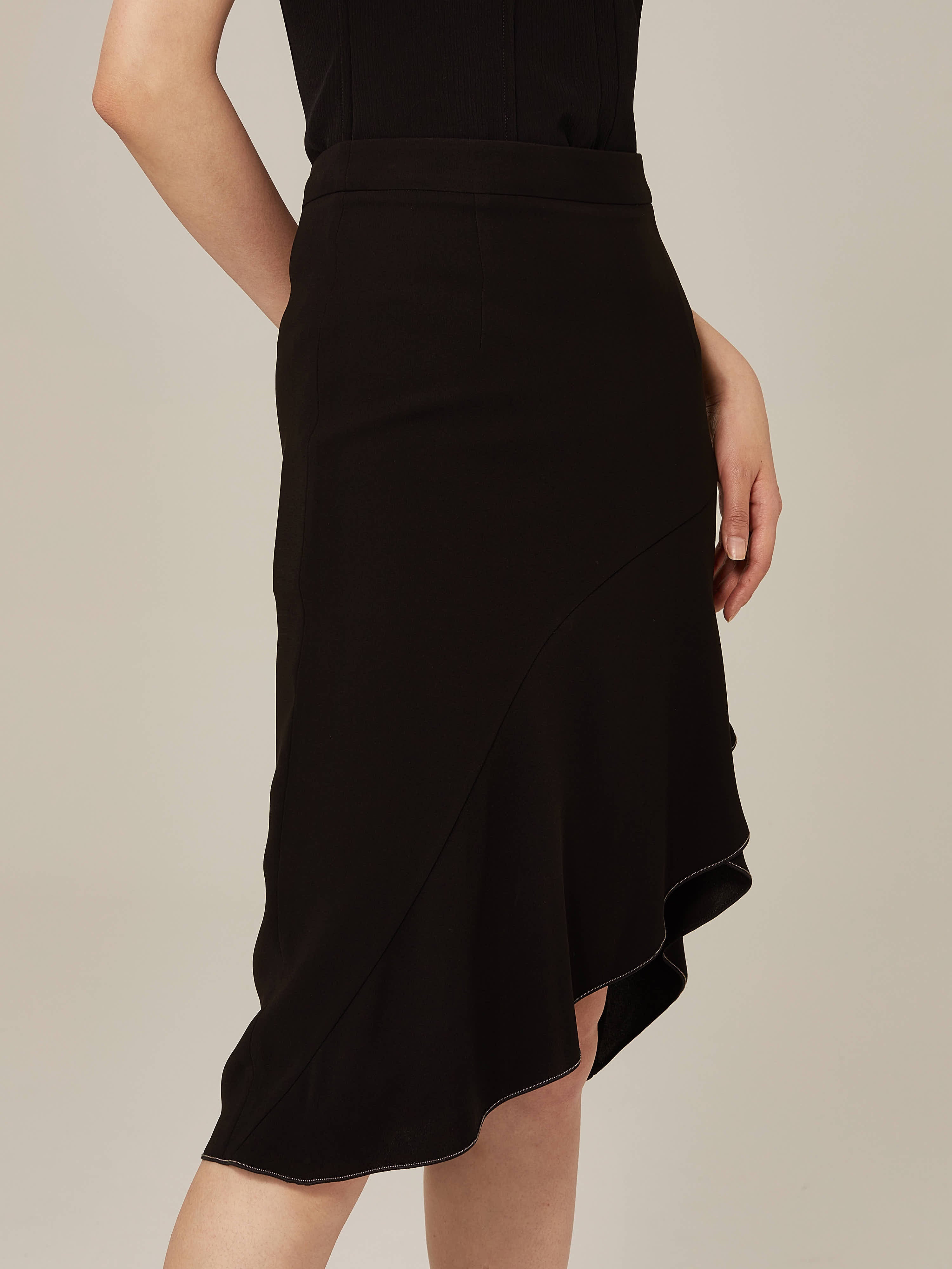 EP YAYING Black Midi Dress