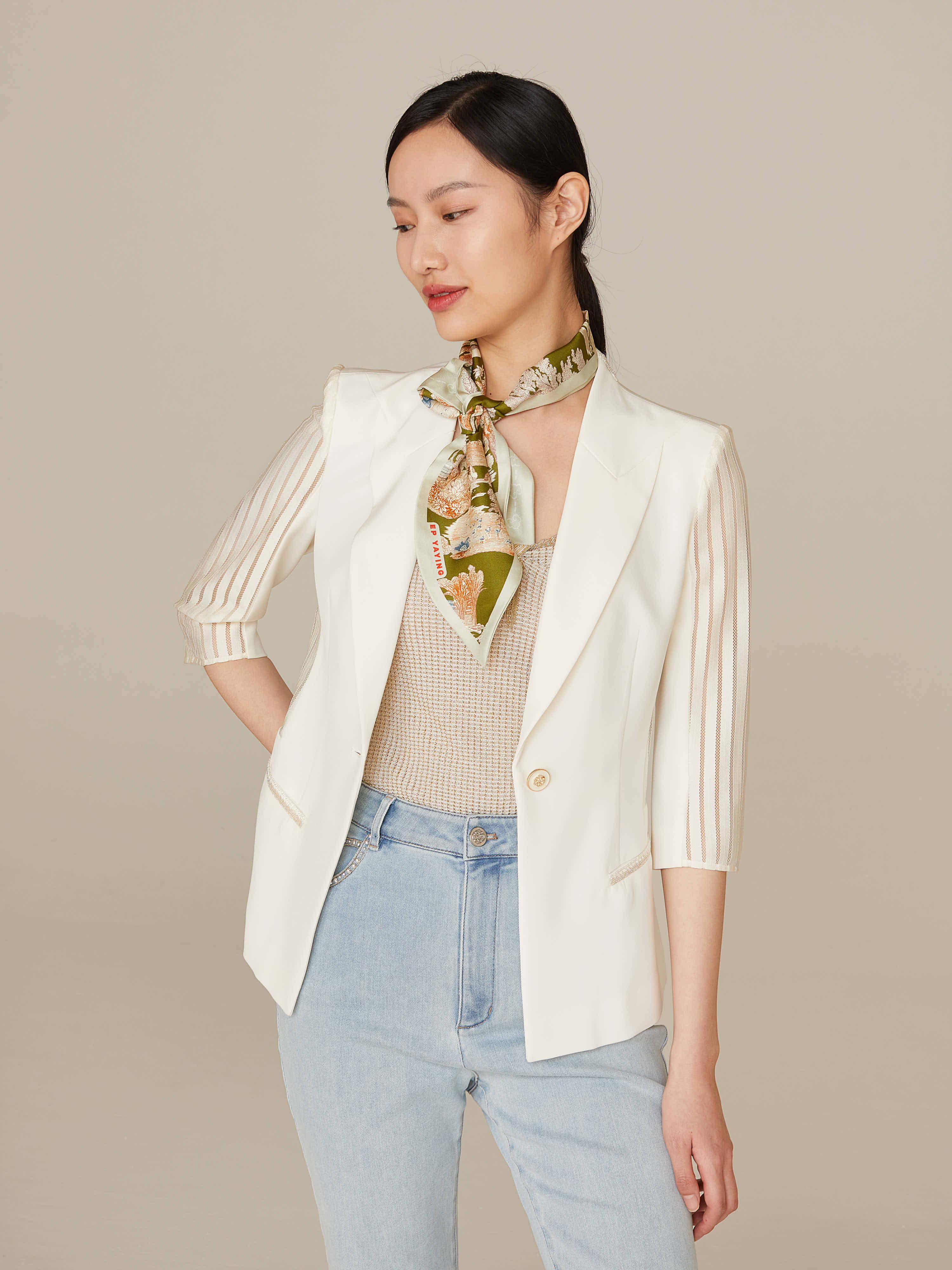 EP YAYING White Blazer