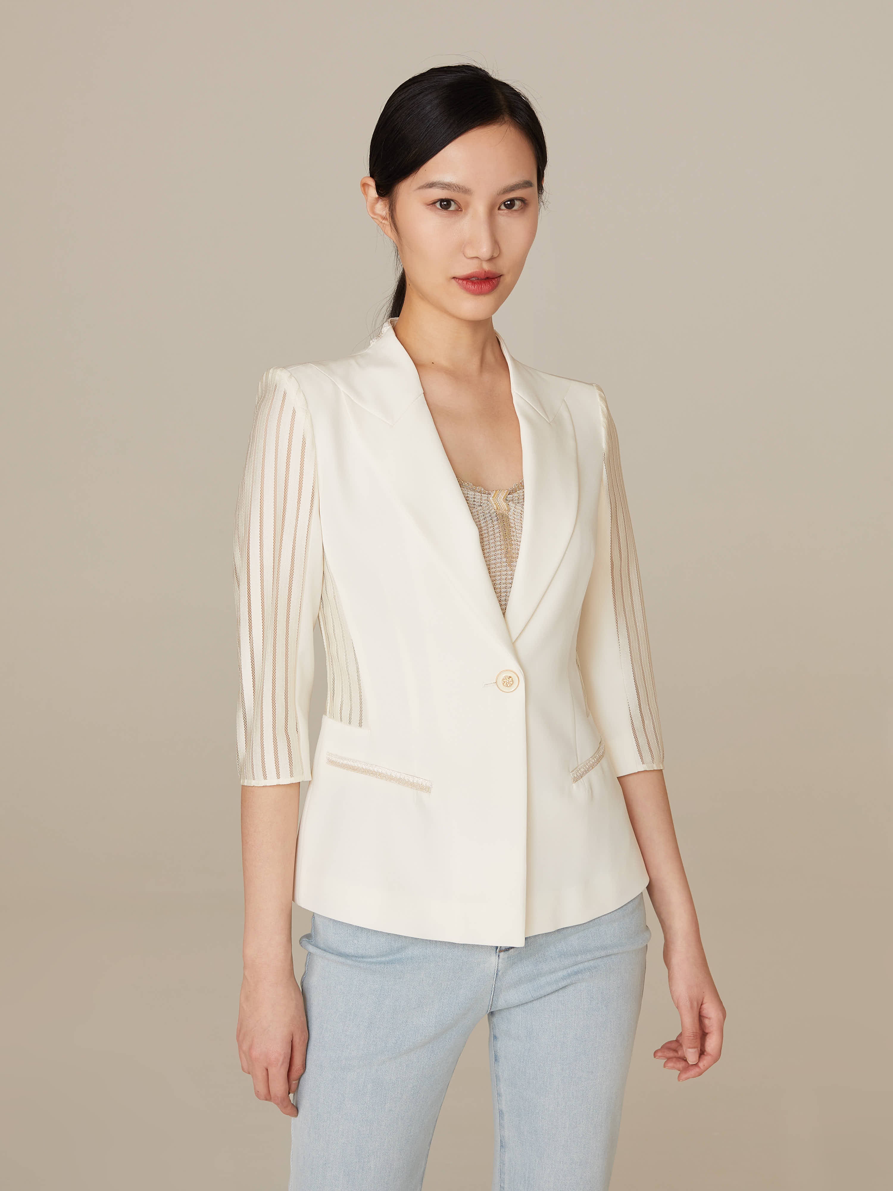 EP YAYING White Blazer