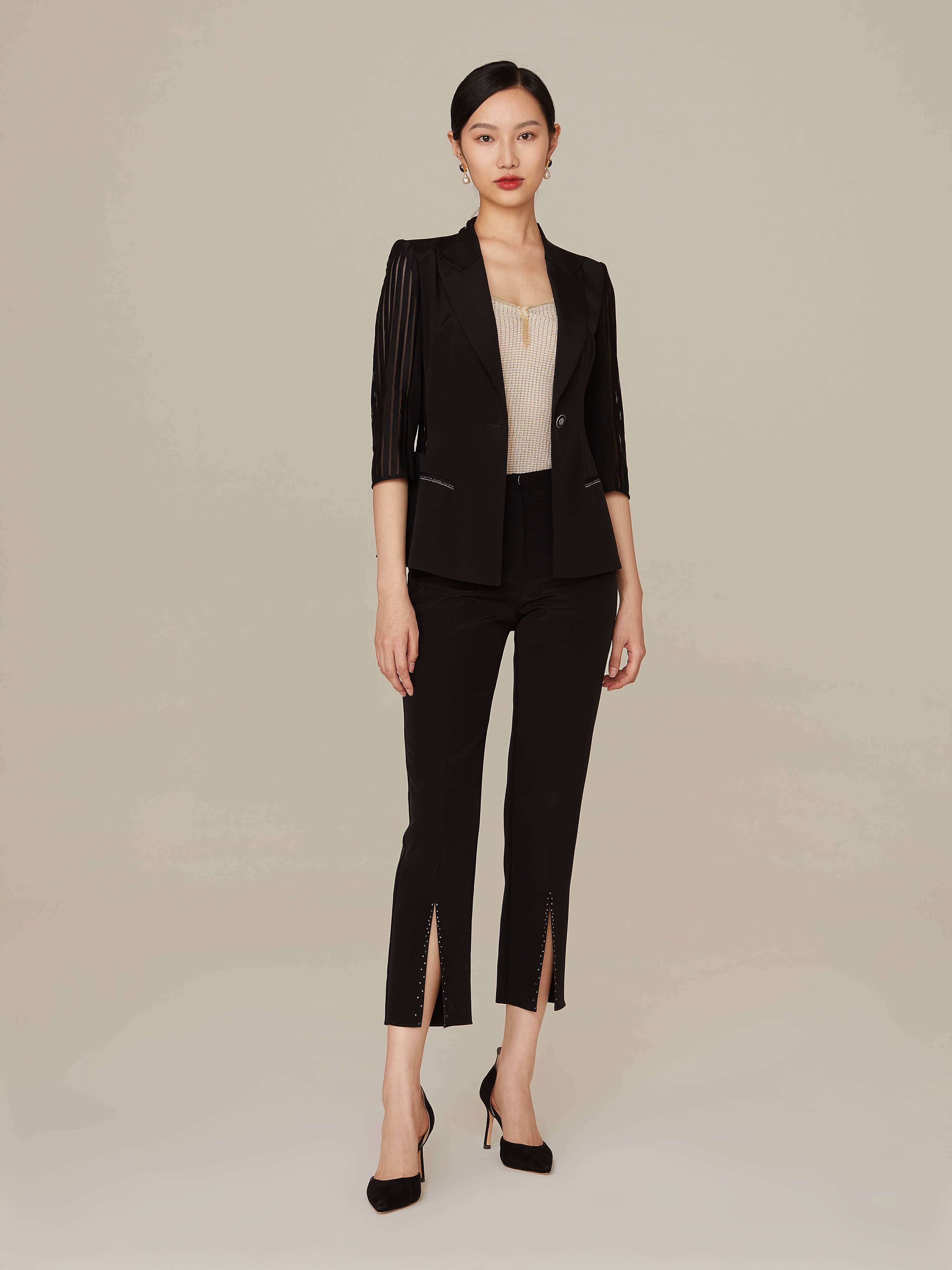 EP YAYING Black Blazer