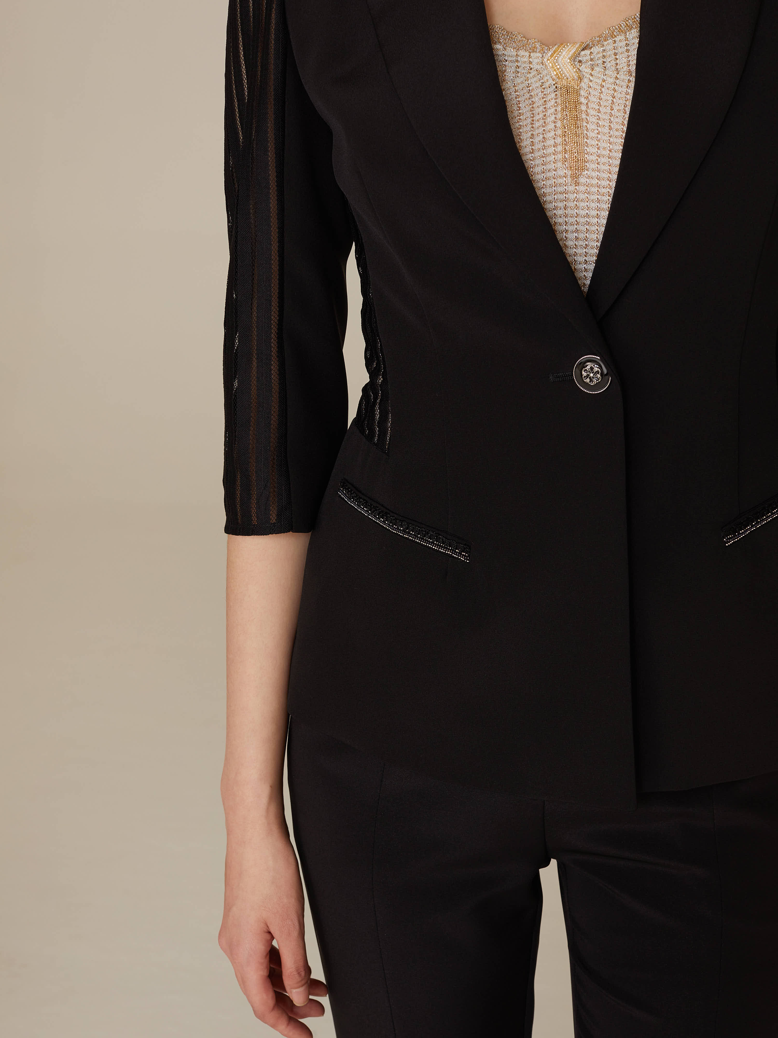 EP YAYING Black Blazer