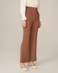YAYING Triacetate Flare-Leg Pants