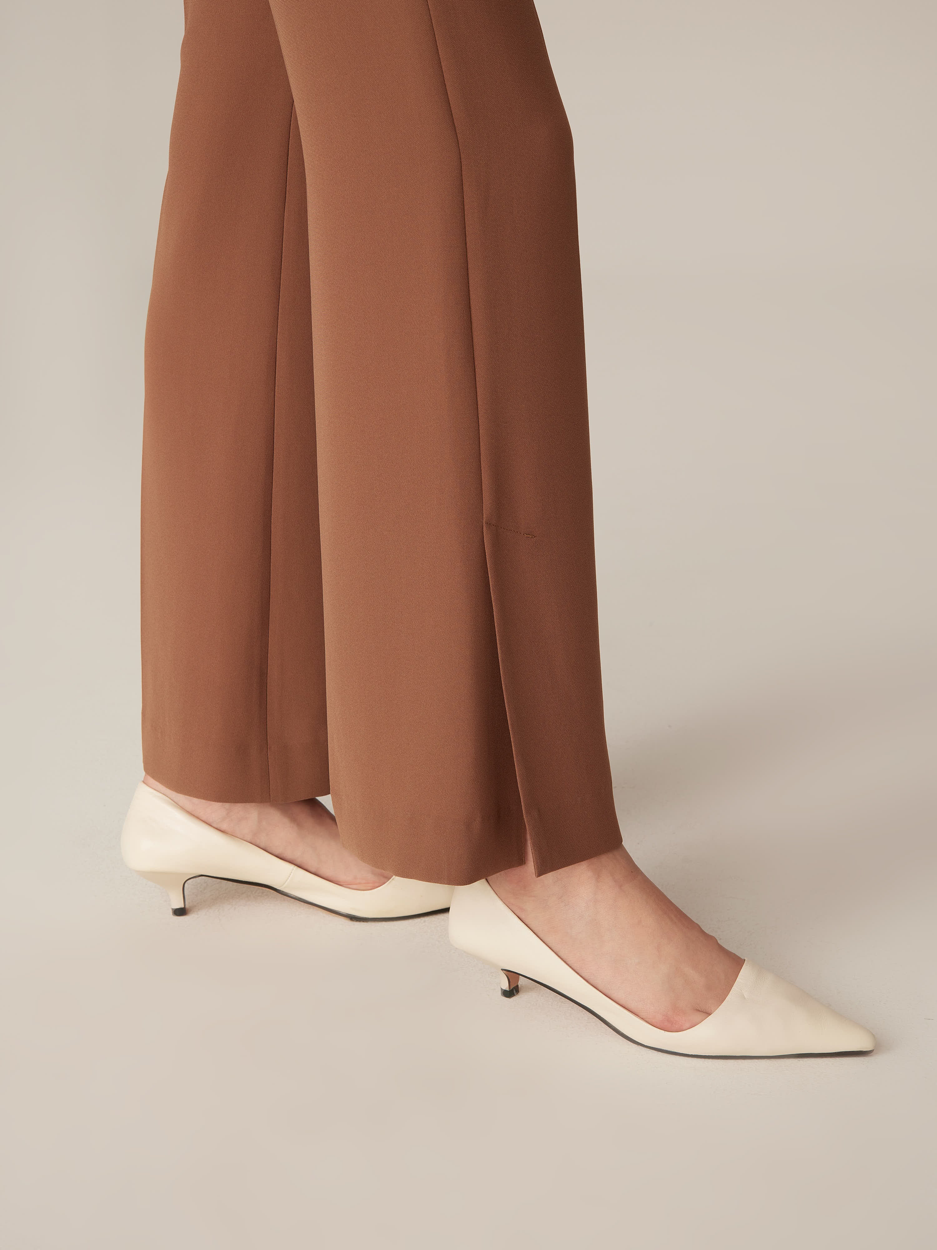 YAYING Triacetate Flare-Leg Pants