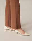 YAYING Triacetate Flare-Leg Pants