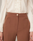 YAYING Triacetate Flare-Leg Pants