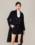 YAYING Navy Ngari Cashmere Coat