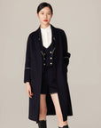 YAYING Navy Ngari Cashmere Coat