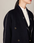 YAYING Navy Ngari Cashmere Coat