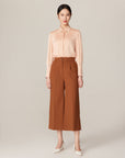 YAYING Brown Midi Skirt