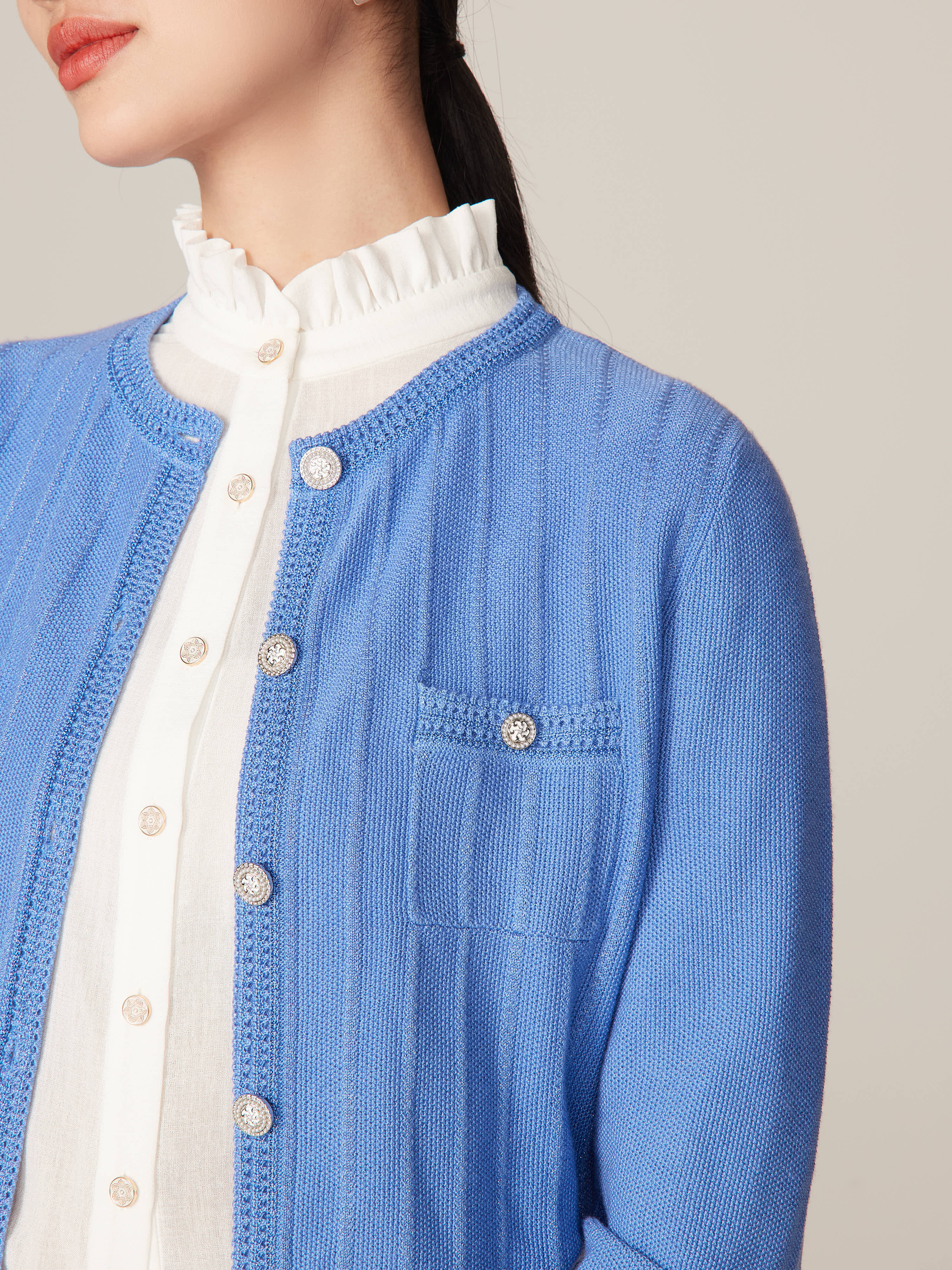 YAYING Blue Button Shirt