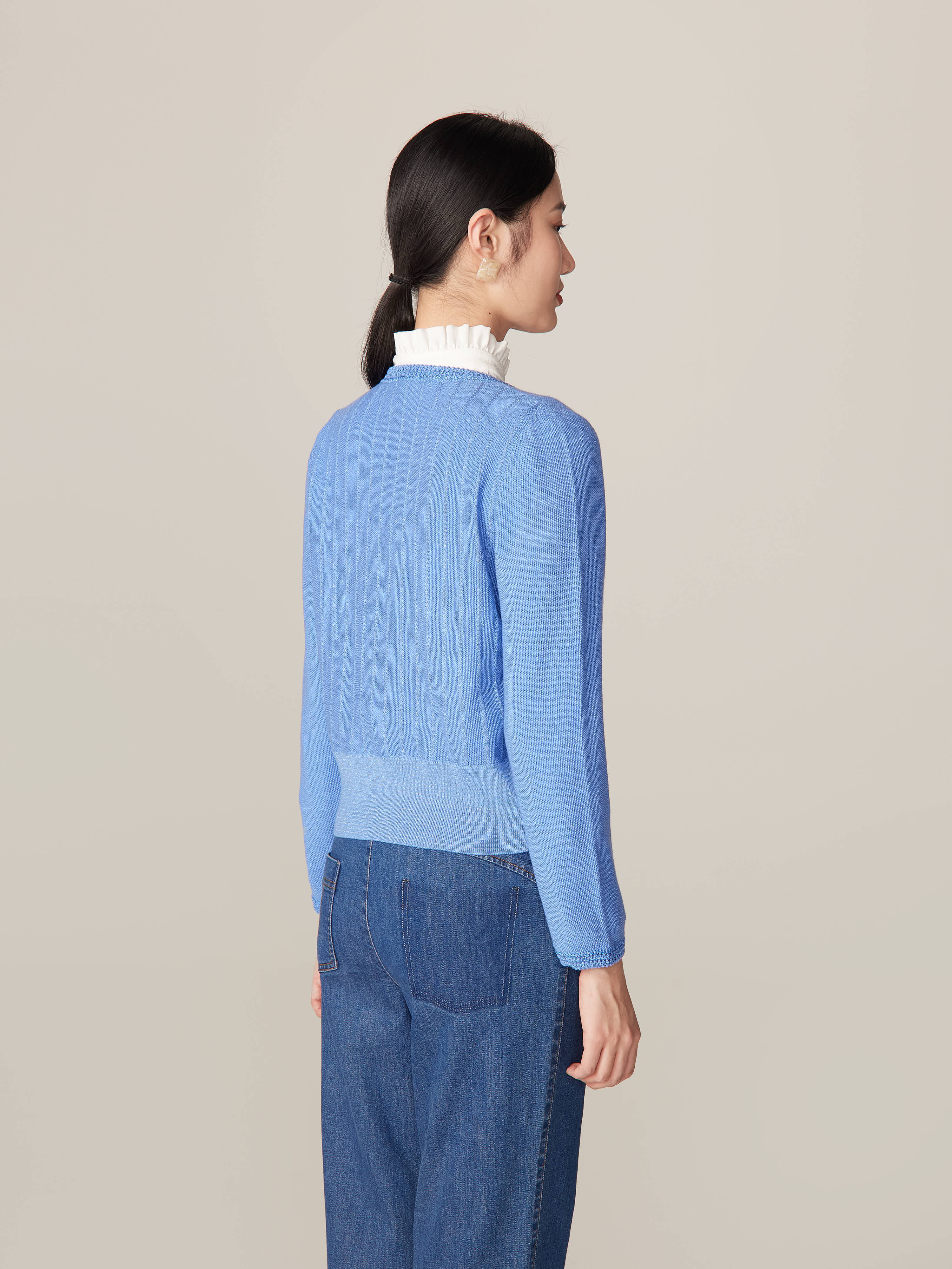 YAYING Blue Button Shirt