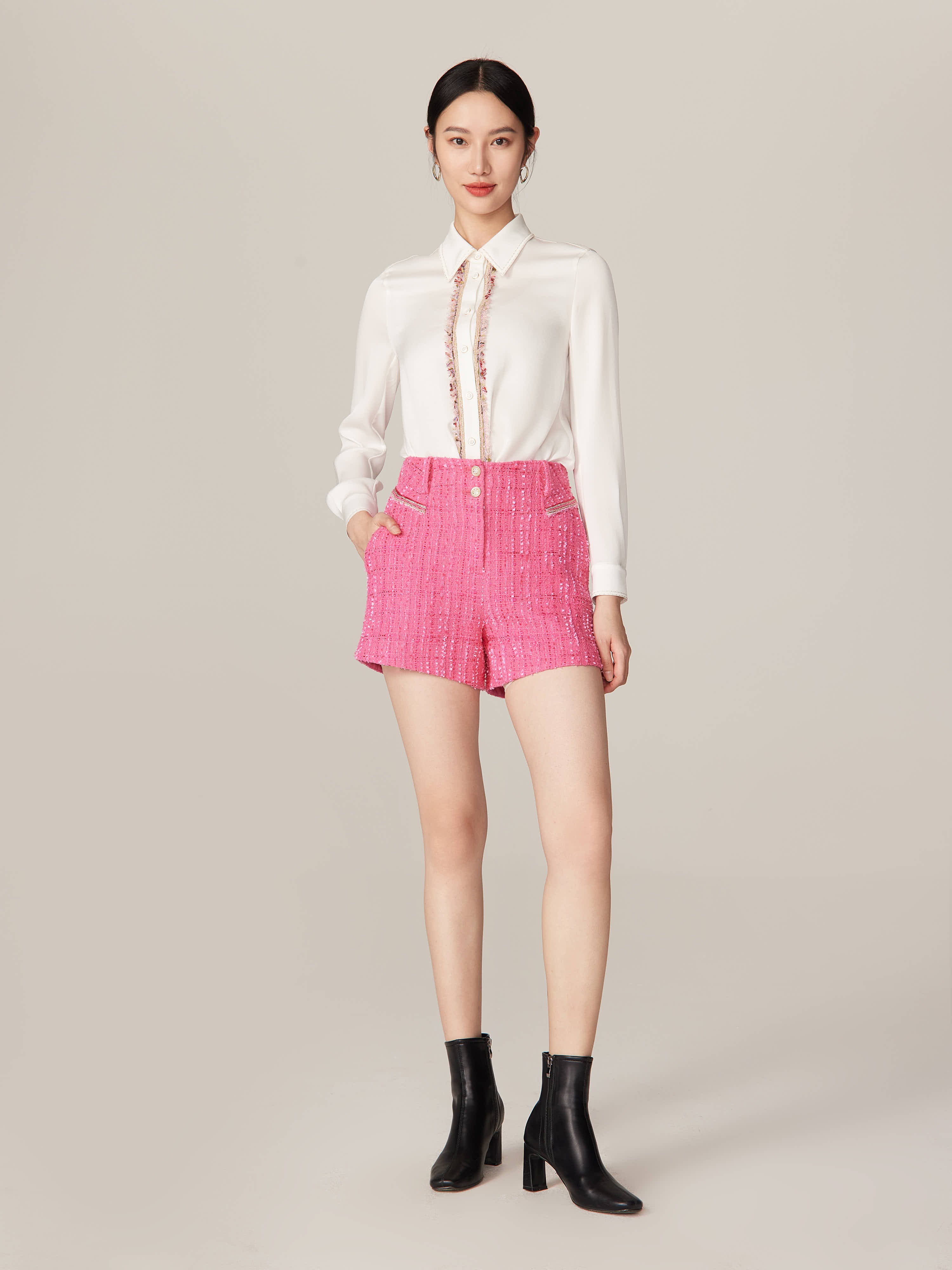 YAYING Pink Mini Skirt