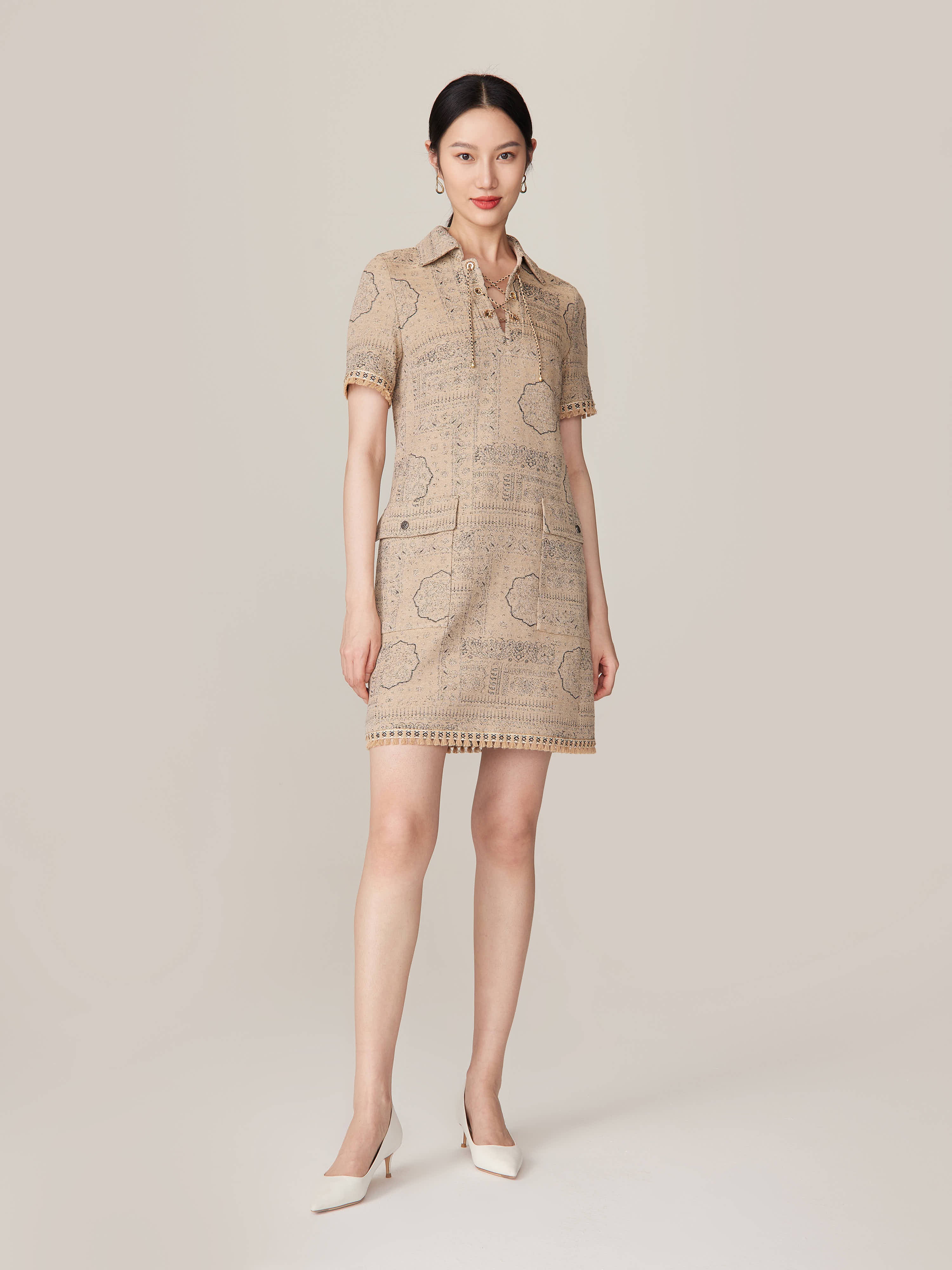 YAYING Short Sleeve Dress