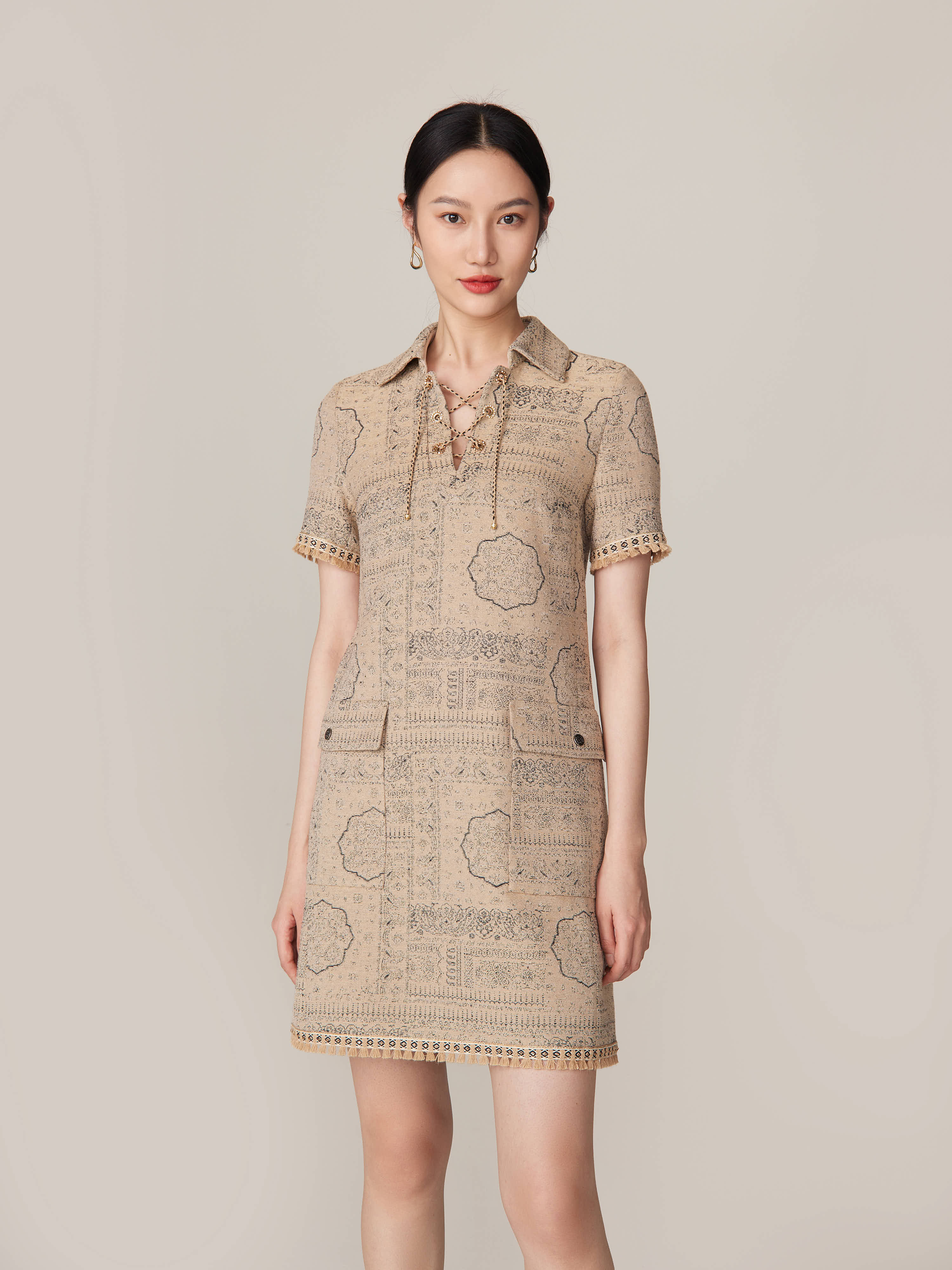 YAYING Short Sleeve Dress