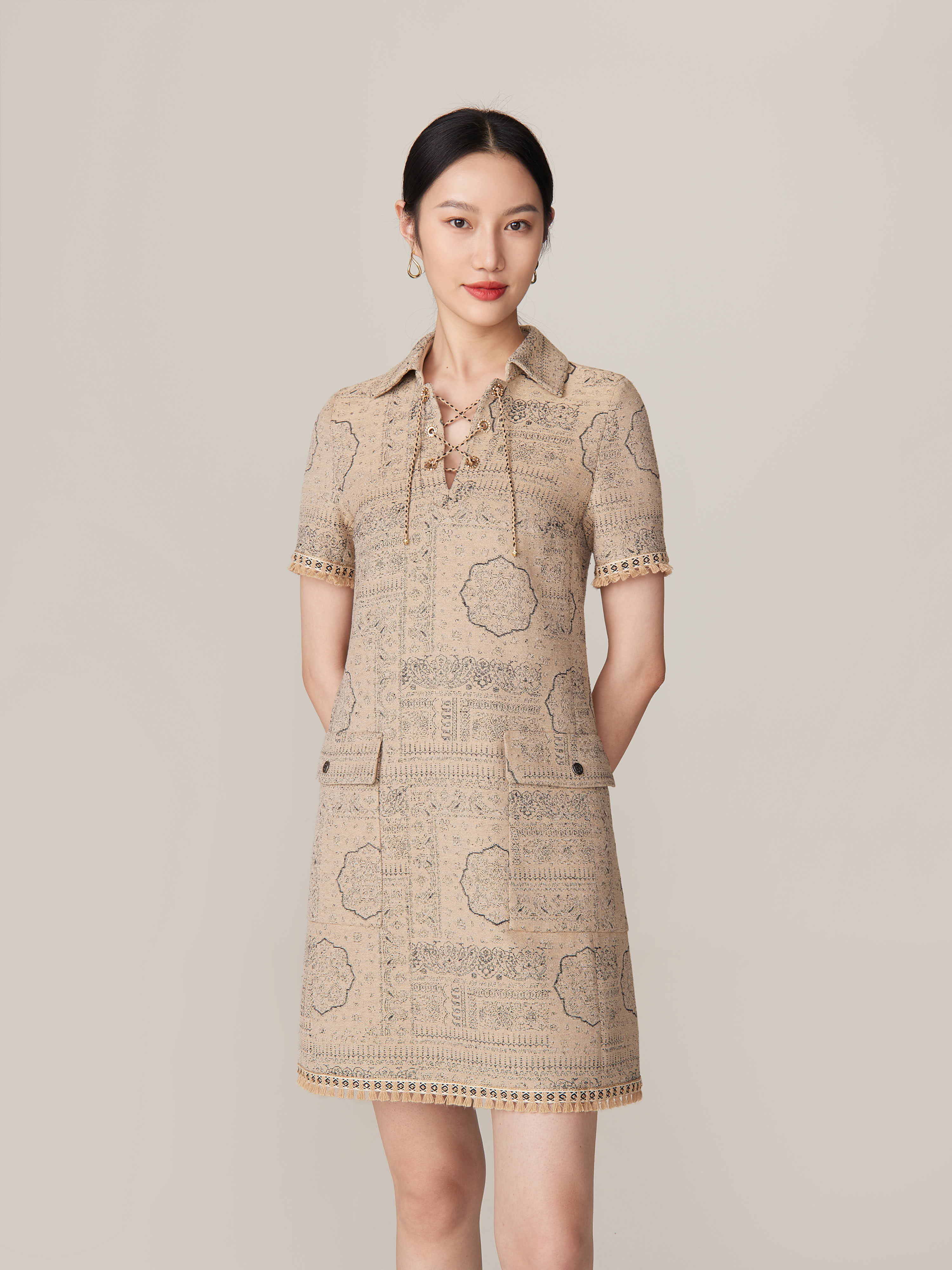 YAYING Short Sleeve Dress