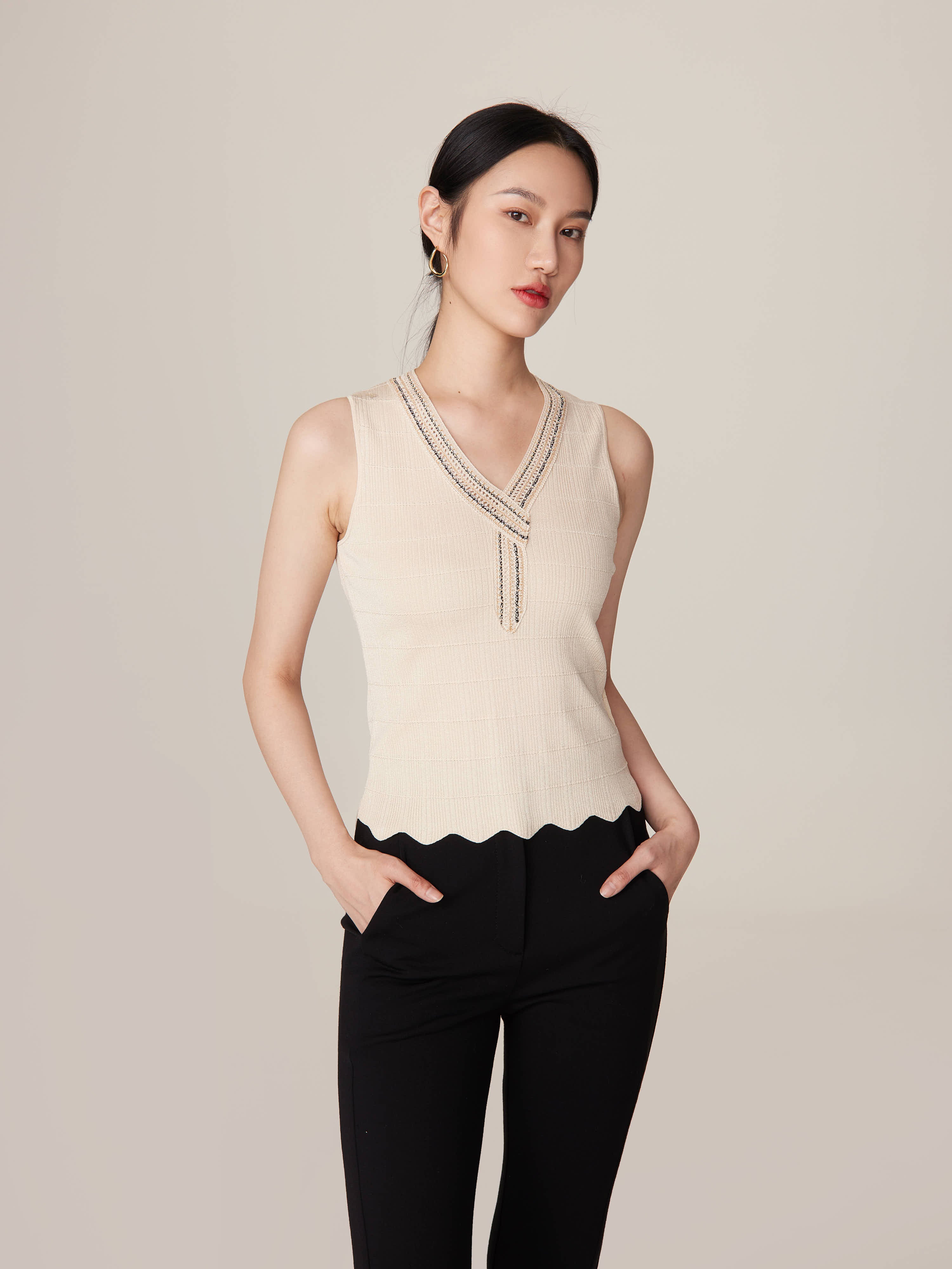 EP YAYING Sleeveless Knit Top