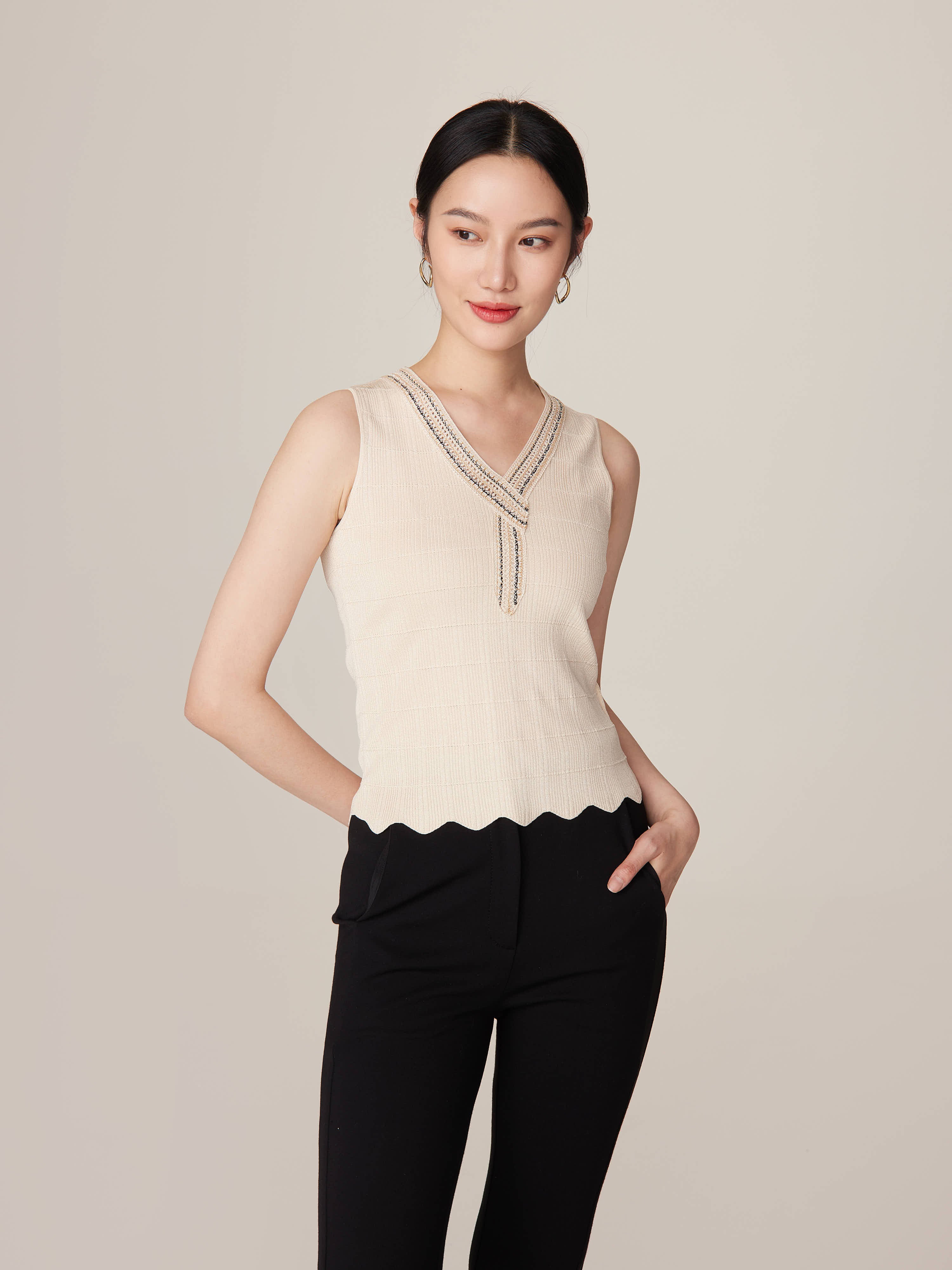 EP YAYING Sleeveless Knit Top
